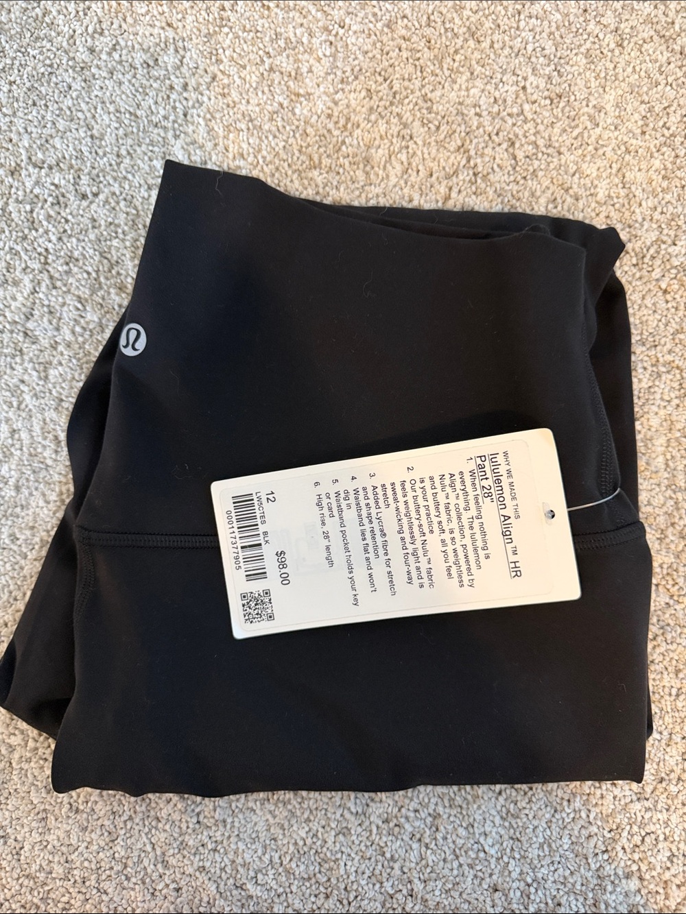 Lululemon leggings size 12 NWT
